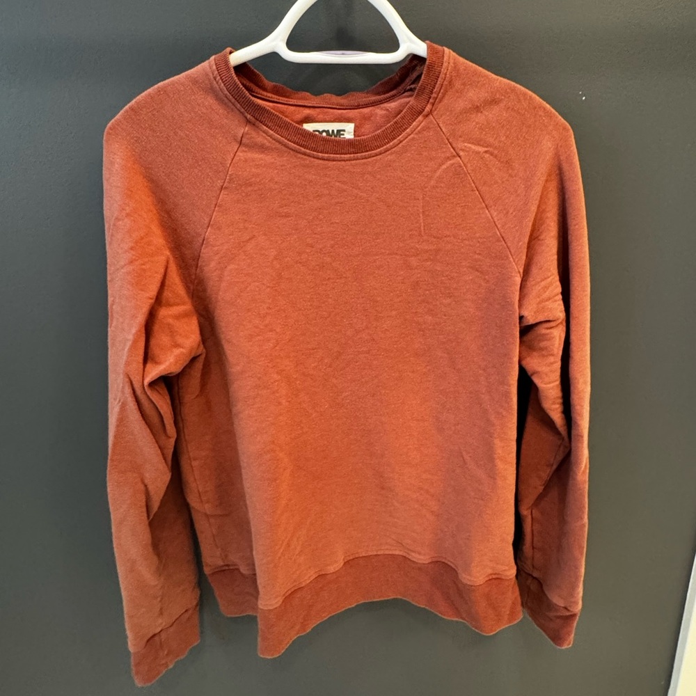 WearRowe Rust Orange Crewneck Sweatshirt